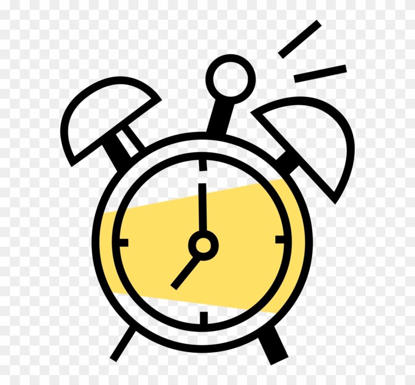 Vector Illustration Of Alarm Clock Ringing Its Morning - Vector Illustration Of Alarm Clock Ringing Its Morning #1585881