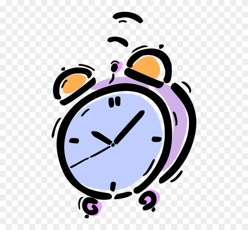 Vector Illustration Of Alarm Clock Ringing Its Morning - Vector Illustration Of Alarm Clock Ringing Its Morning #1585891