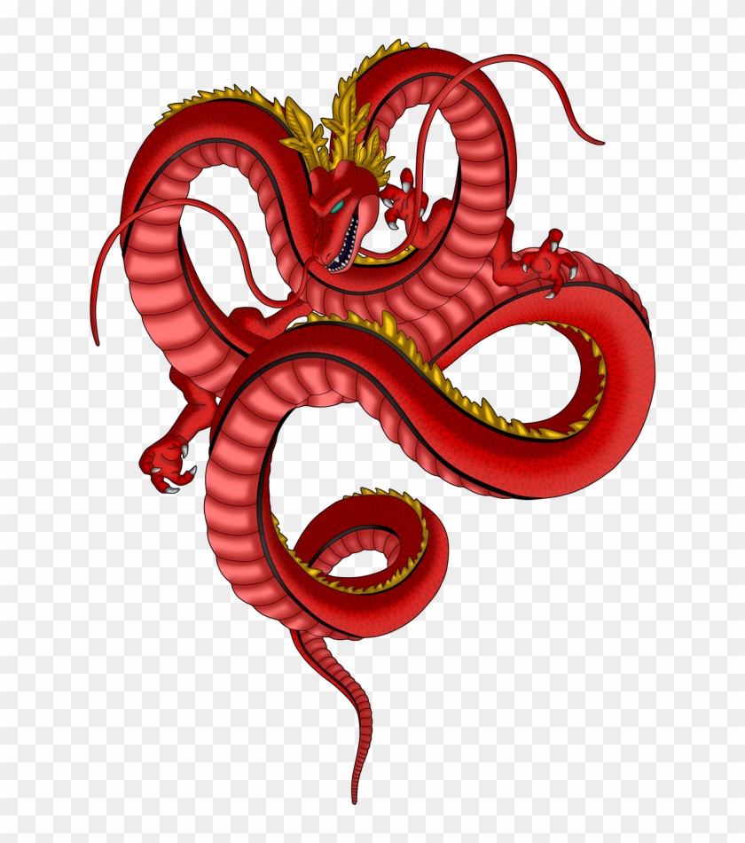 Red Dragon Shenron By Byceci - Red Dragon Shenron By Byceci #1586093