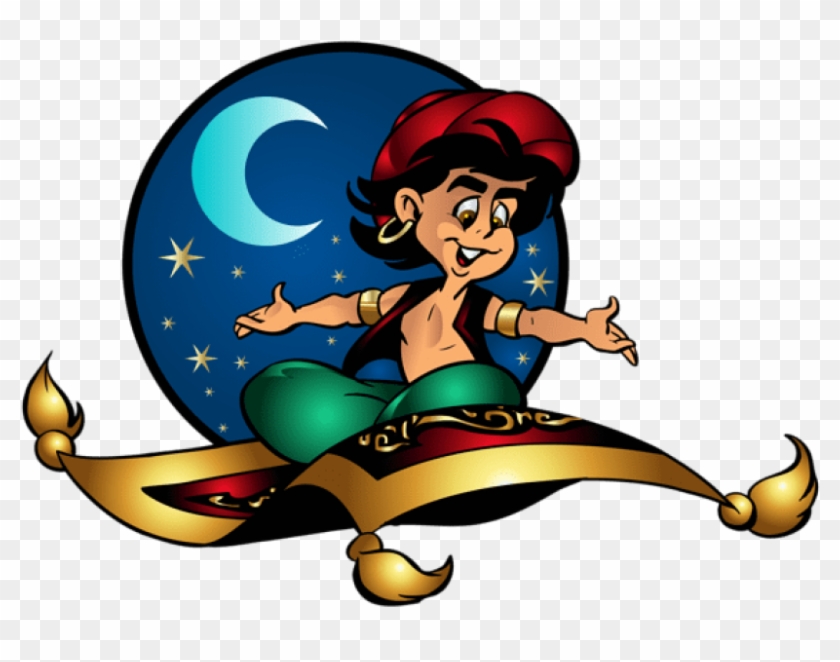 Download Aladdin And Flying Carpet Cartoon Png Clip-art - Download Aladdin And Flying Carpet Cartoon Png Clip-art #1586331