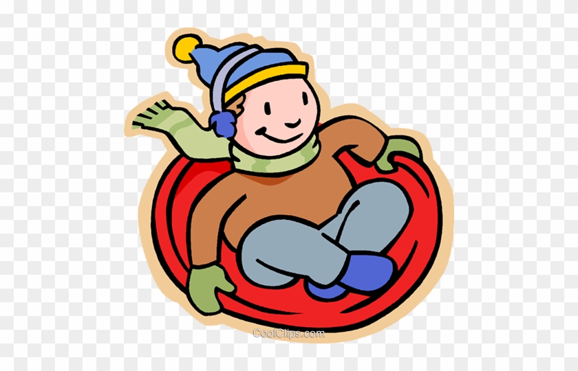 Boy Sliding On Flying Saucer Royalty Free Vector Clip - Boy Sliding On Flying Saucer Royalty Free Vector Clip #1586337