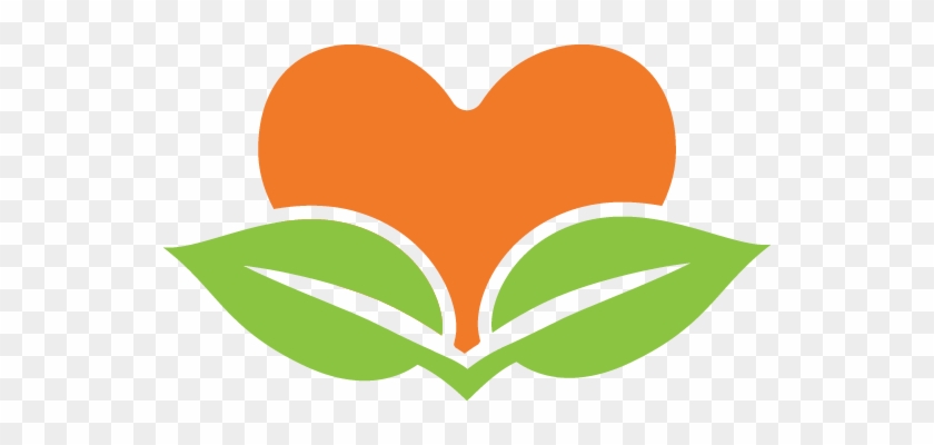 Orange Green Heart Leaf Logo - Orange Green Heart Leaf Logo #1586418