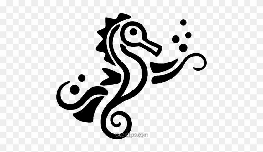 Sea Horses Royalty Free Vector Clip Art Illustration - Sea Horses Royalty Free Vector Clip Art Illustration #1586574