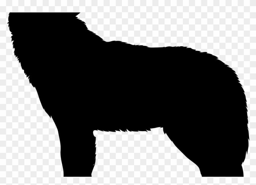 Howling Wolf Silhouette Png Transparent Clip Art Image - Howling Wolf Silhouette Png Transparent Clip Art Image #1586756