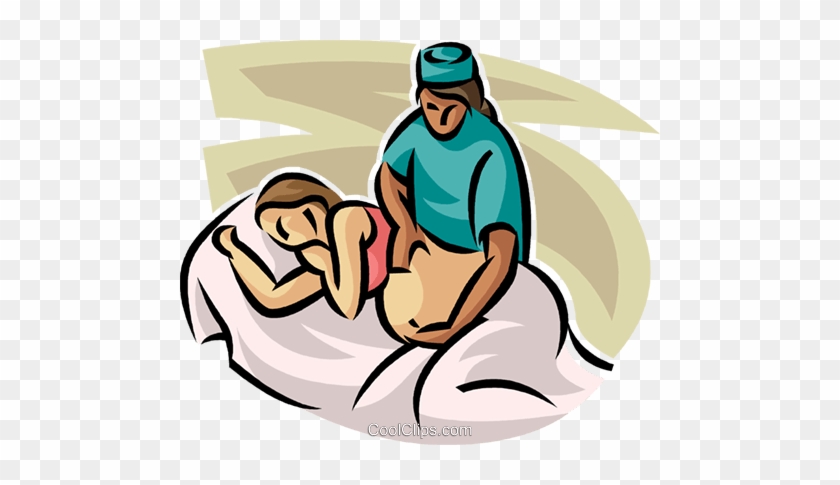 Arzt Untersucht Eine Schwangere Frau Vektor Clipart - Arzt Untersucht Eine Schwangere Frau Vektor Clipart #1586930
