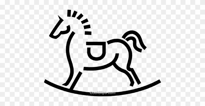 Rocking Horse Royalty Free Vector Clip Art Illustration - Rocking Horse Royalty Free Vector Clip Art Illustration #1587176