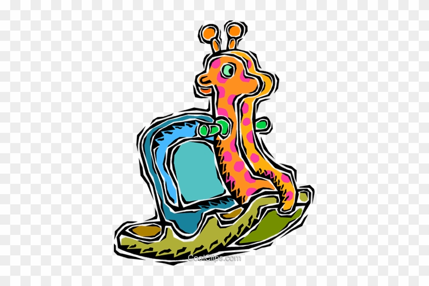 Child's Rocking Horse Royalty Free Vector Clip Art - Child's Rocking Horse Royalty Free Vector Clip Art #1587181