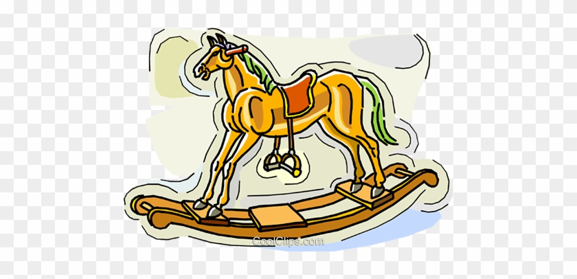 Rocking Horse Royalty Free Vector Clip Art Illustration - Rocking Horse Royalty Free Vector Clip Art Illustration #1587191