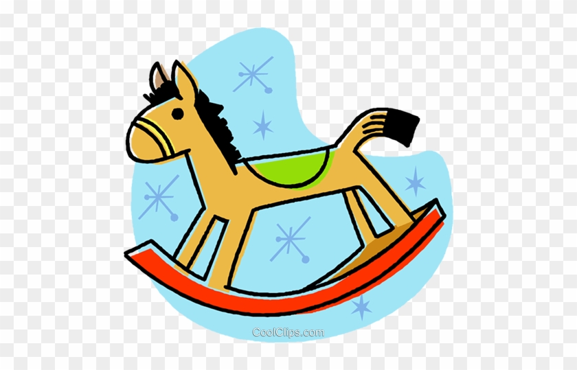 Rocking Horse Royalty Free Vector Clip Art Illustration - Rocking Horse Royalty Free Vector Clip Art Illustration #1587211