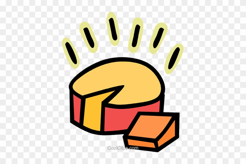 Brick Of Cheese With Slice Royalty Free Vector Clip - Brick Of Cheese With Slice Royalty Free Vector Clip #1587231
