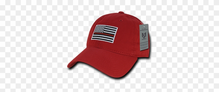 Firefighter Cap Thin Red Line Relaxed Red - Firefighter Cap Thin Red Line Relaxed Red #1587252