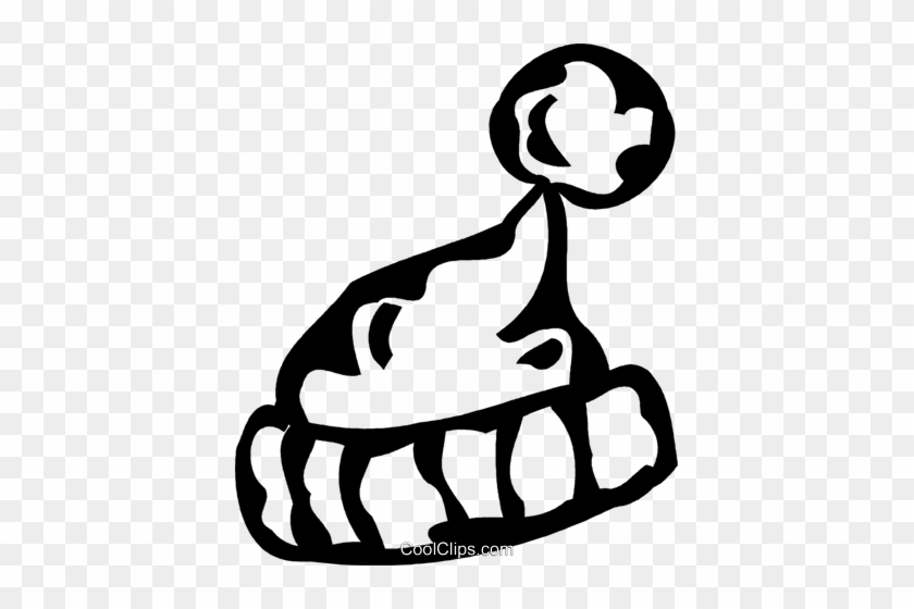 Winter Hat Royalty Free Vector Clip Art Illustration - Winter Hat Royalty Free Vector Clip Art Illustration #1587598