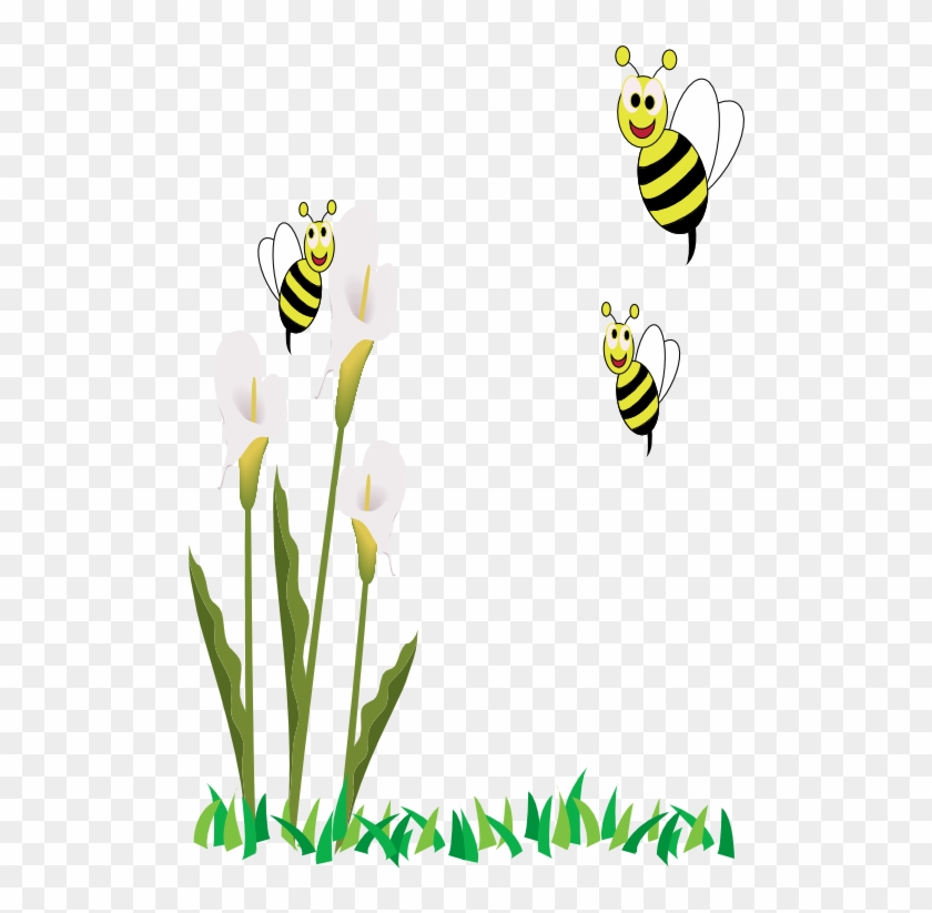 Bees And Flowers Clipart - Bees And Flowers Clipart #1587625