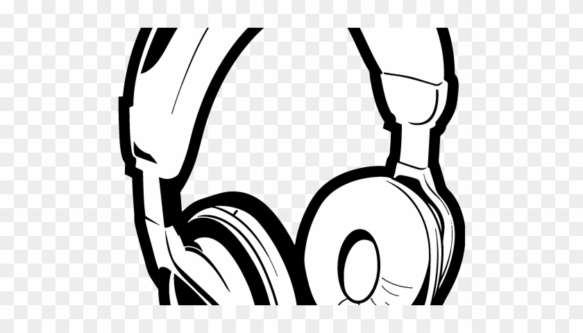Computer Headphone Clipart Black And White - Computer Headphone Clipart Black And White #1587644