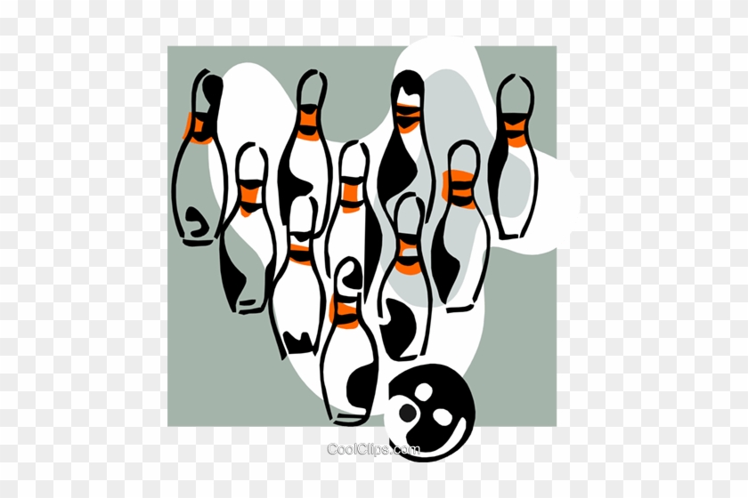 Bowling Ball And Pins Royalty Free Vector Clip Art - Bowling Ball And Pins Royalty Free Vector Clip Art #1587652