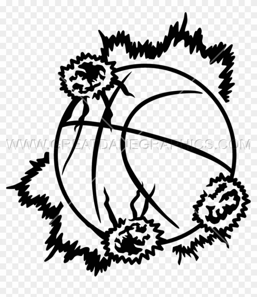 Basketball Drawing Crown - Basketball Drawing Crown #1587705