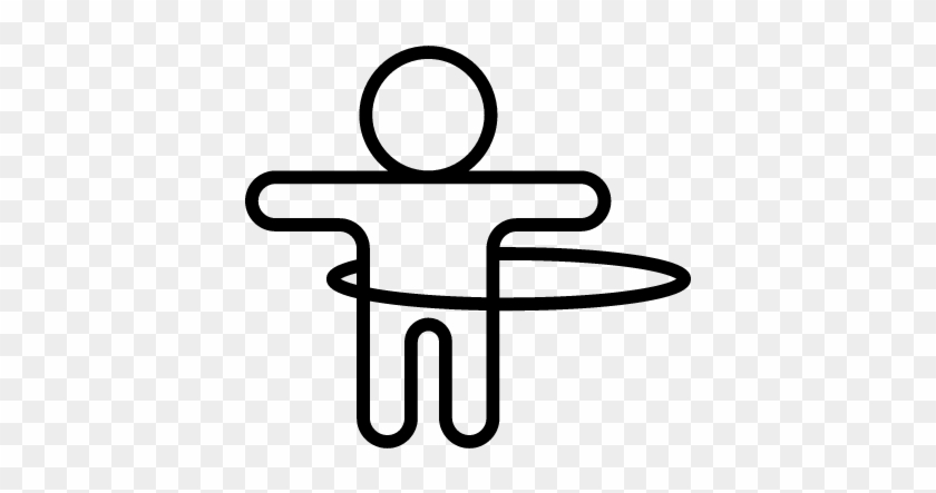 Stick Man Hoop Vector - Stick Man Hoop Vector #1587718