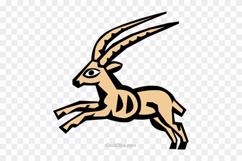 Cool Antelope Royalty Free Vector Clip Art Illustration - Cool Antelope Royalty Free Vector Clip Art Illustration #1587776