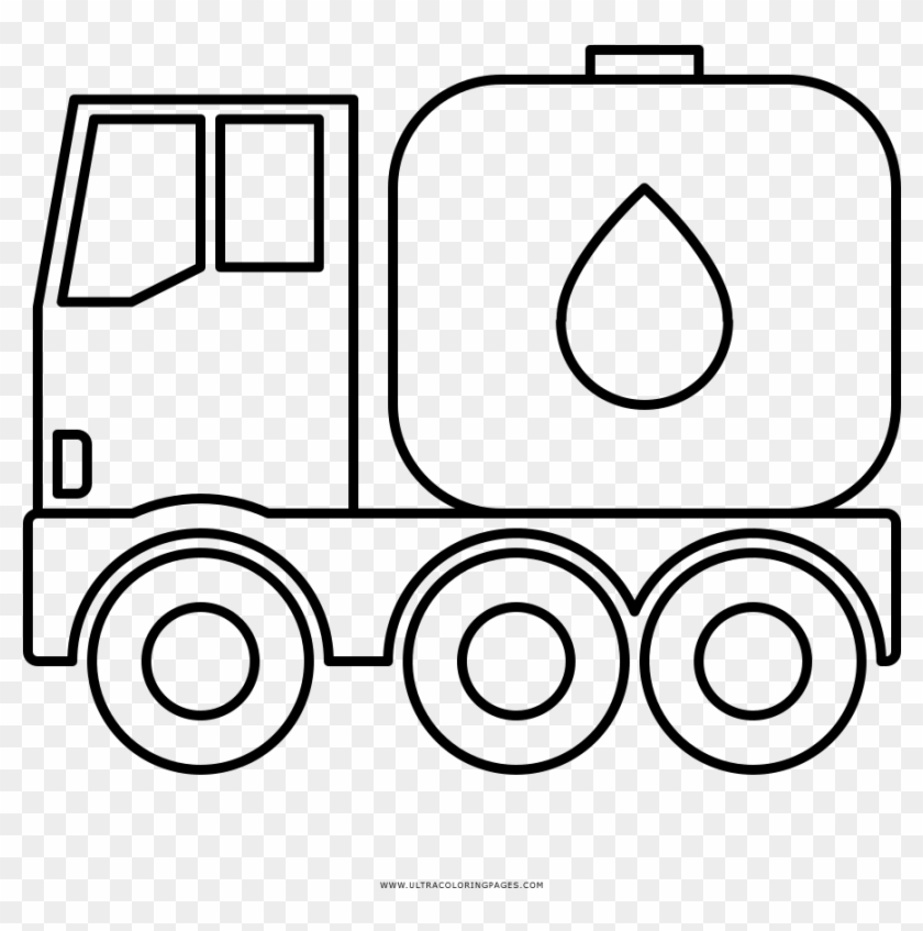 Water Tank Truck Coloring Page - Water Tank Truck Coloring Page #1587779