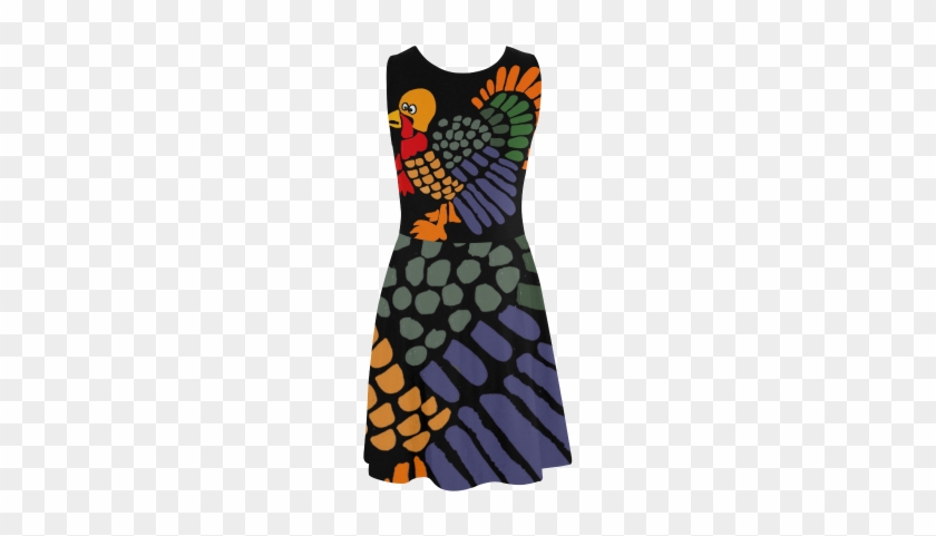 Funny Turkey Abstract Art Atalanta Sundress - Funny Turkey Abstract Art Atalanta Sundress #1587834