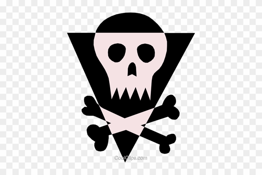 Skull & Crossbones Royalty Free Vector Clip Art Illustration - Skull & Crossbones Royalty Free Vector Clip Art Illustration #1587876