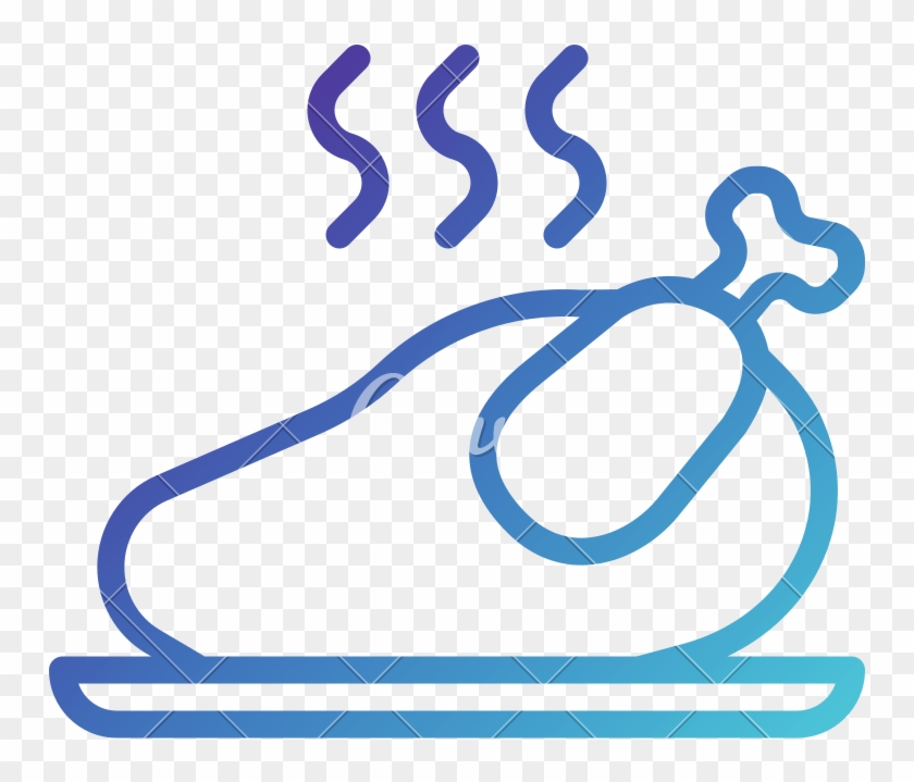 Roasted Chicken Icon - Roasted Chicken Icon #1587915