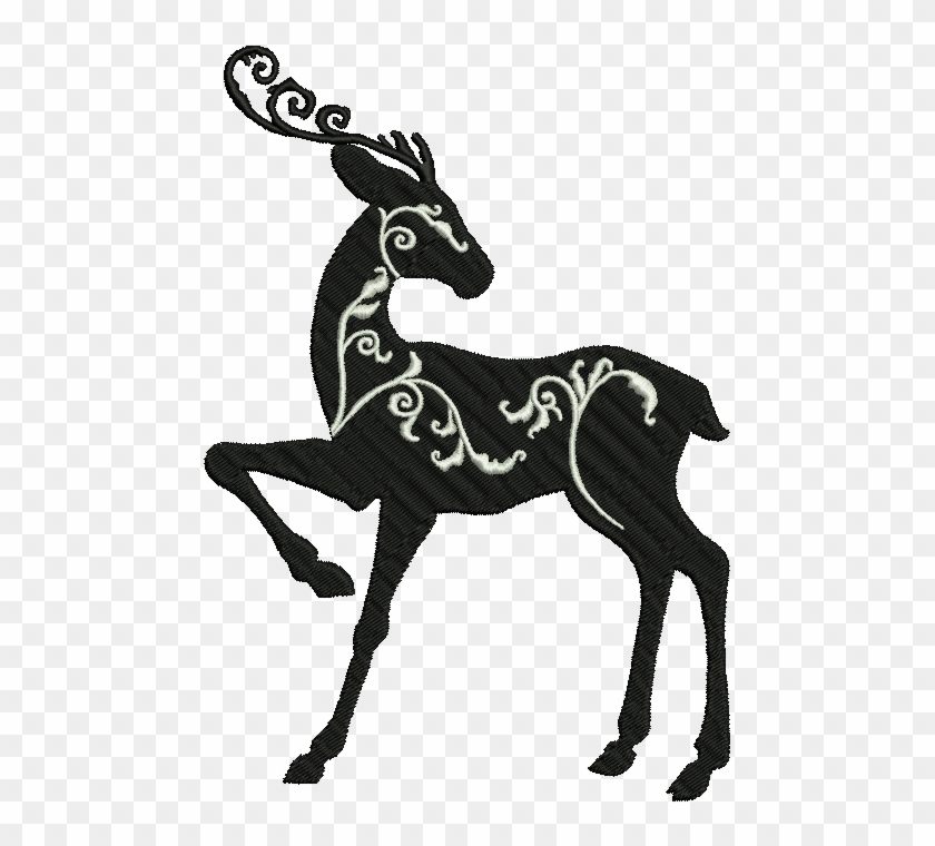 Filigree Reindeer Christmas Silhouette - Filigree Reindeer Christmas Silhouette #1587989