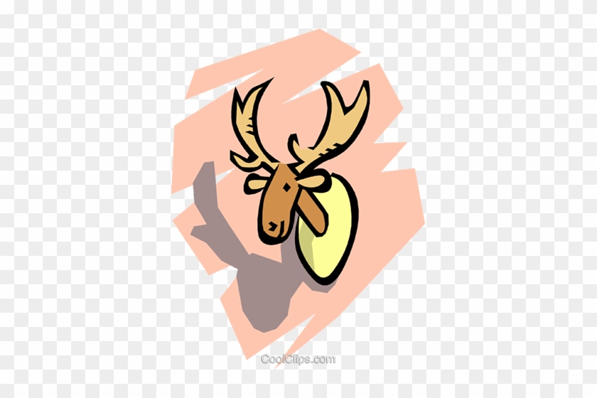 Moose Head Royalty Free Vector Clip Art Illustration - Moose Head Royalty Free Vector Clip Art Illustration #1587994