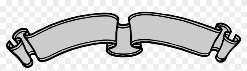 Free Png Download Black And White Ribbon Banner Png - Free Png Download Black And White Ribbon Banner Png #1588018