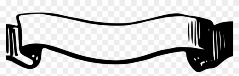 Free Png Download Ribbon Banner Black And White Png - Free Png Download Ribbon Banner Black And White Png #1588022