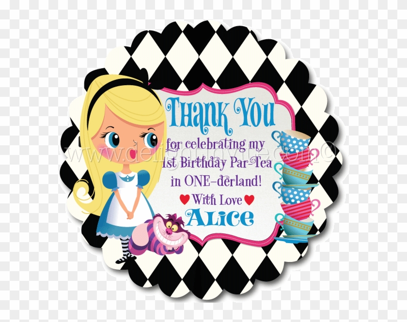 Alice In Onederland 1st Birthday Favor Tags - Alice In Onederland 1st Birthday Favor Tags #1588063