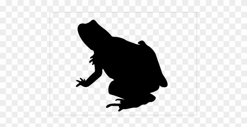 Frog Silhouette Clipart - Frog Silhouette Clipart #1588123