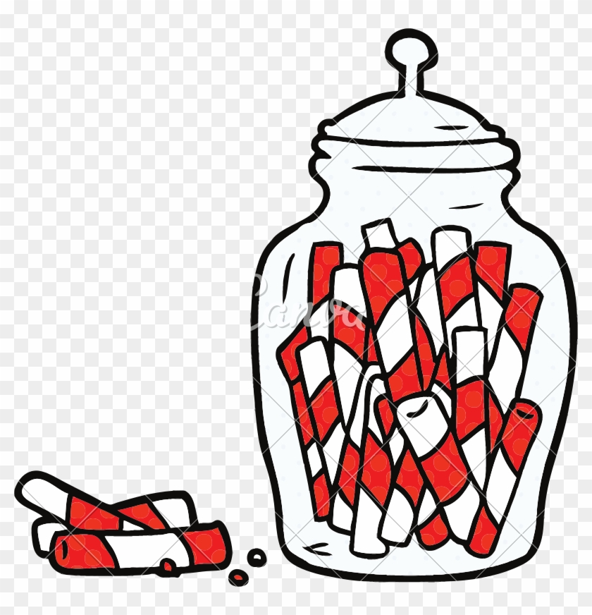 Cartoon Jar Of Candy - Cartoon Jar Of Candy #1588248