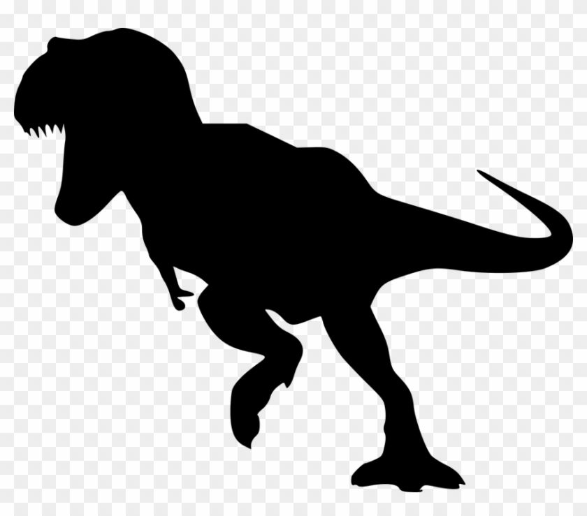 Silhouette, Dinosaur, Dino, Running, Giant Lizard - Silhouette, Dinosaur, Dino, Running, Giant Lizard #1588265