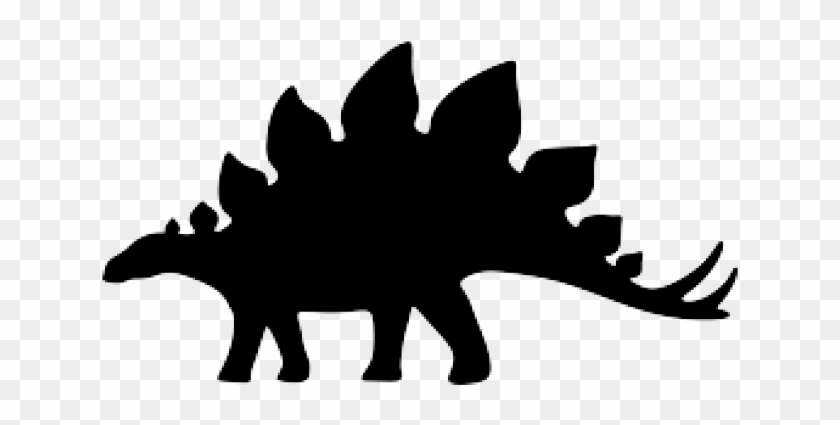Stegosaurus Clipart Dinosaur Silhouette - Stegosaurus Clipart Dinosaur Silhouette #1588270