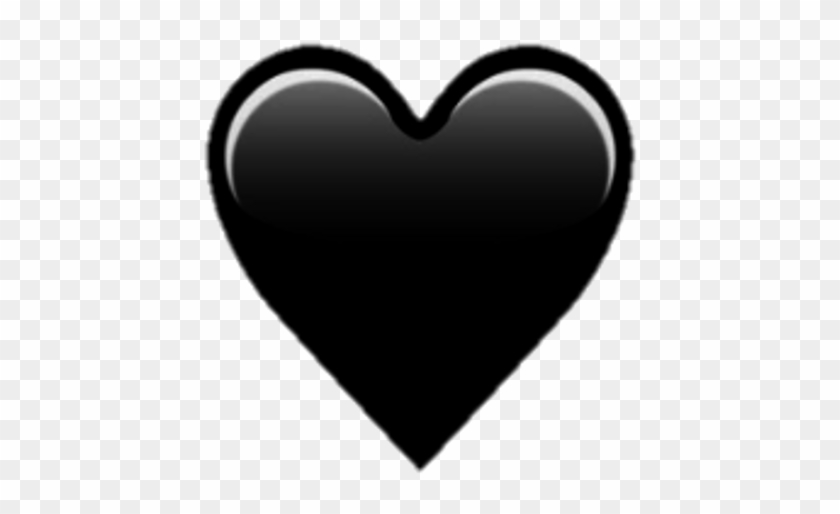 Black Heart Emoji Png - Black Heart Emoji Png #1588294