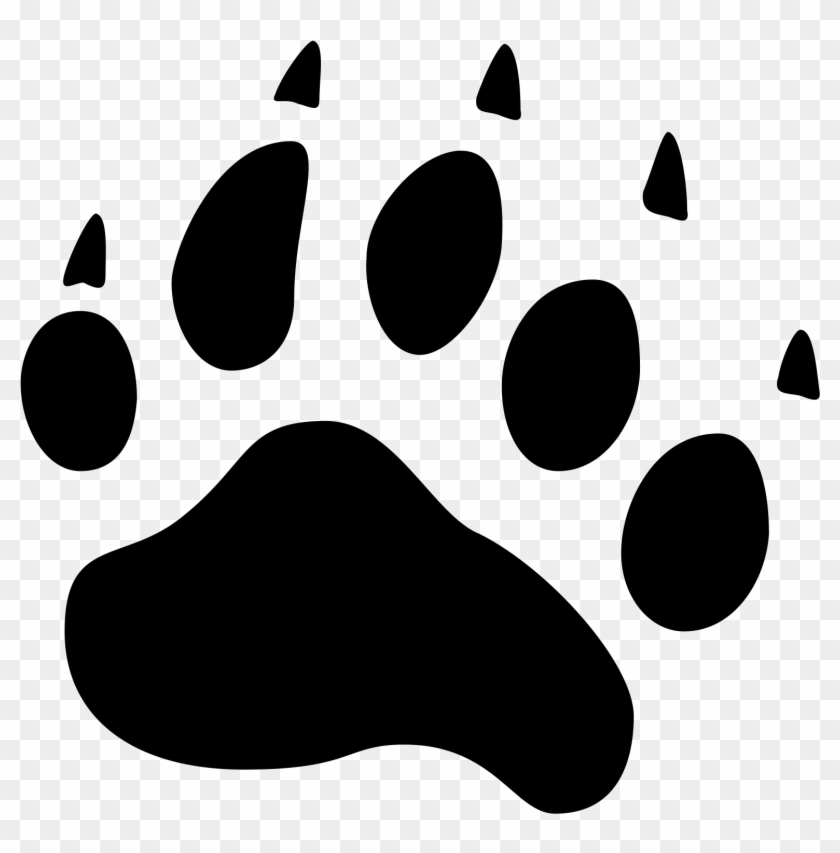 Claw Clipart Bear Footprint - Claw Clipart Bear Footprint #1588337
