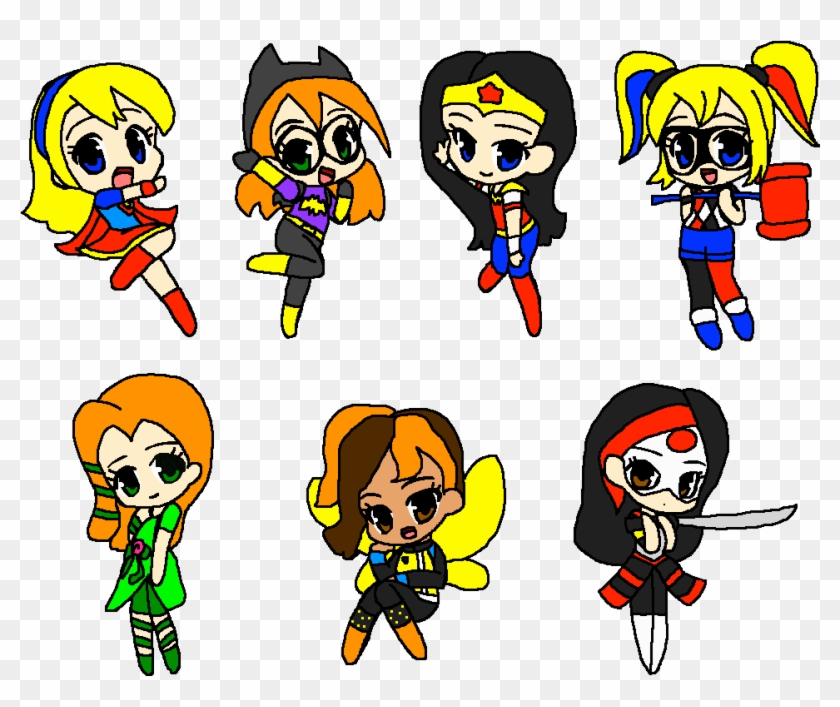 Dc Superhero Girls Chibi Group By Pokegirlrules - Dc Superhero Girls Chibi Group By Pokegirlrules #1588345