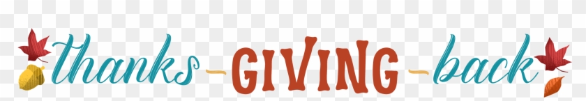 Thanks Giving Back Logo - Thanks Giving Back Logo #1588481