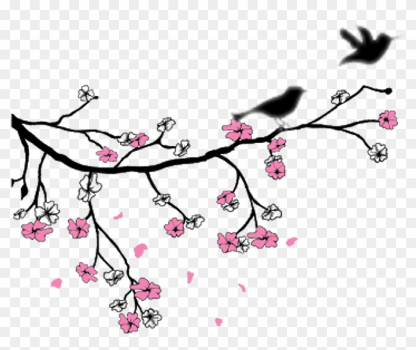 Ftestickers Flowers Birds Tree Bird Flower - Ftestickers Flowers Birds Tree Bird Flower #1588521