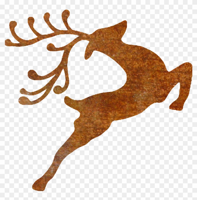 Thick Rusty Jumping Reindeer - Free Santa Sack Svg #1588628