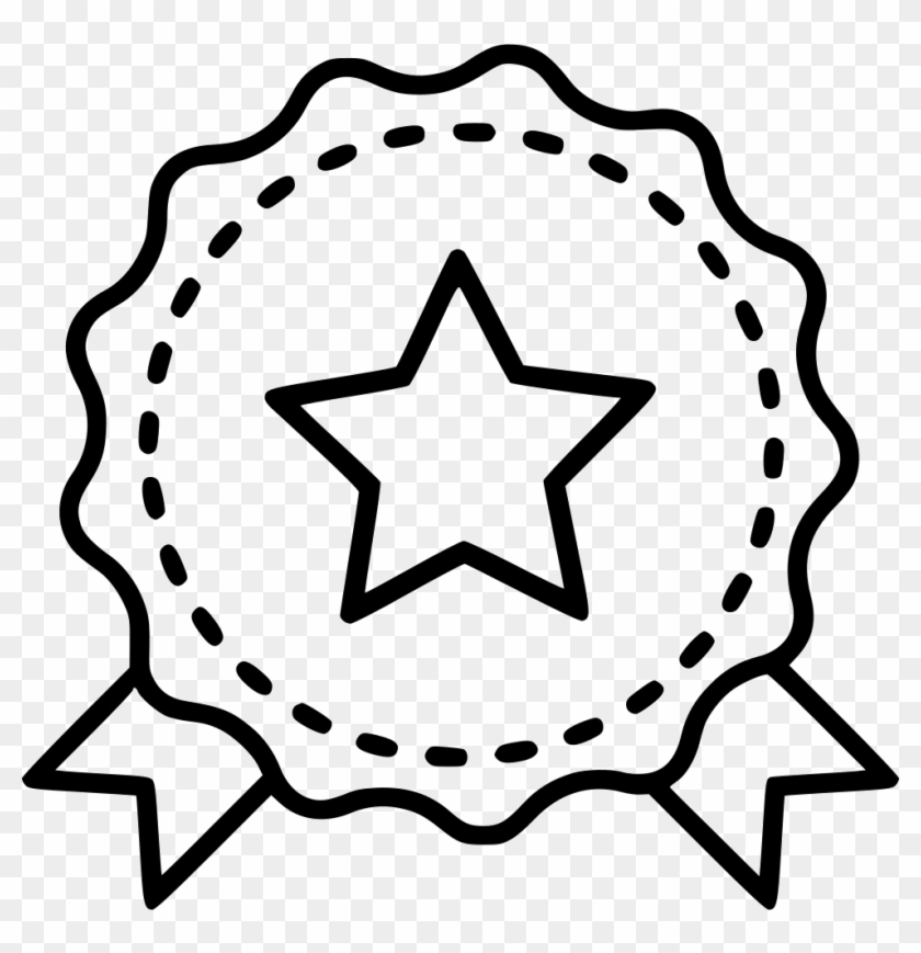 Prize Ribbon Reward Comments - Outline Star Design #1588701