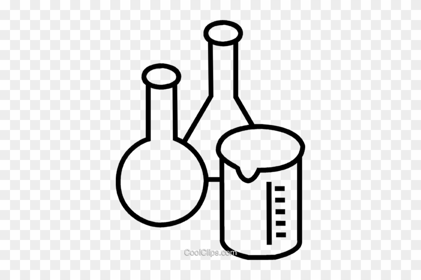 Beakers And Flasks Royalty Free Vector Clip Art Illustration - Laboratório Png #1588718