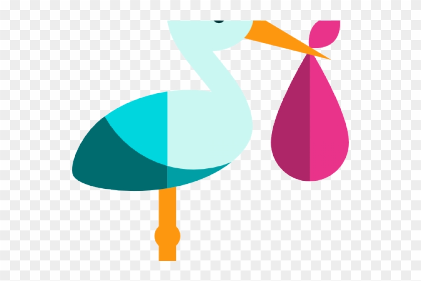 Stork Clipart Baby Transparent Background - Cigueña Png Icon #1588750