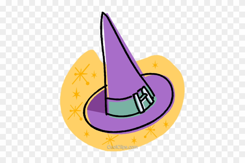 Witches Hat Royalty Free Vector Clip Art Illustration - Hat #1588763