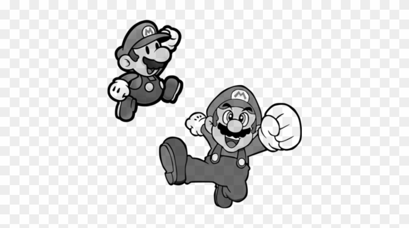 Mario Black And White Clipart - Super Paper Mario #1588772
