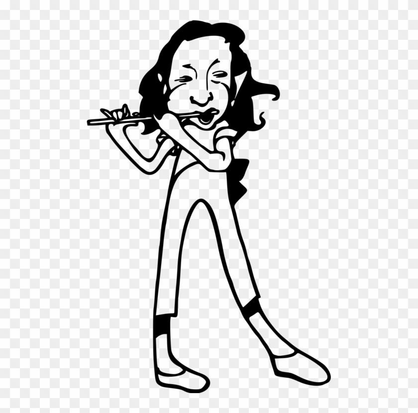 Pan Flute Cartoon Line Art Caricature - Cartoon #1588779