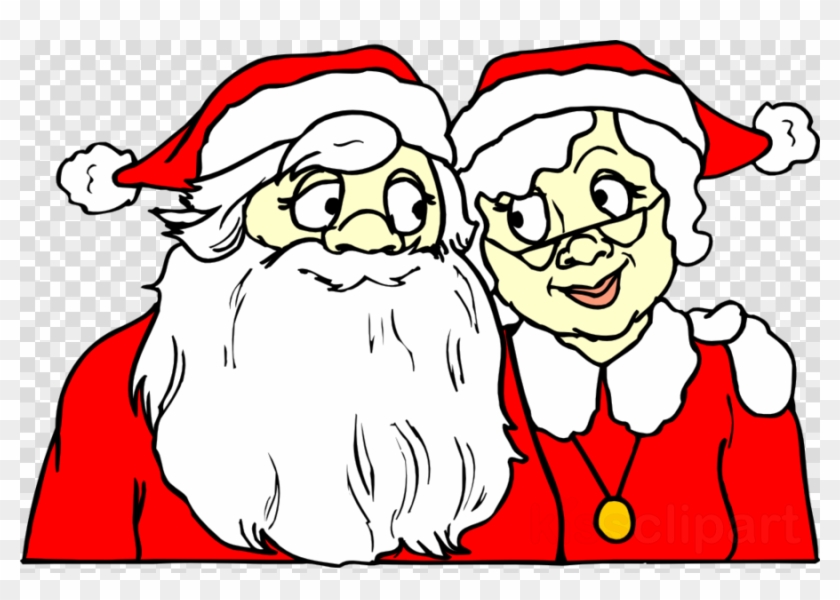 Mr And Mrs Claus Clipart Santa Claus Mrs - Santa Claus And Mrs Claus Cartoon #1588858