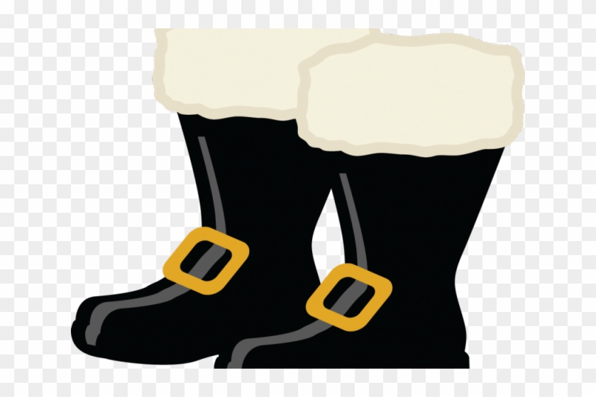 Santa Claus Clipart Boot - Santa Claus Boots Clipart #1588860