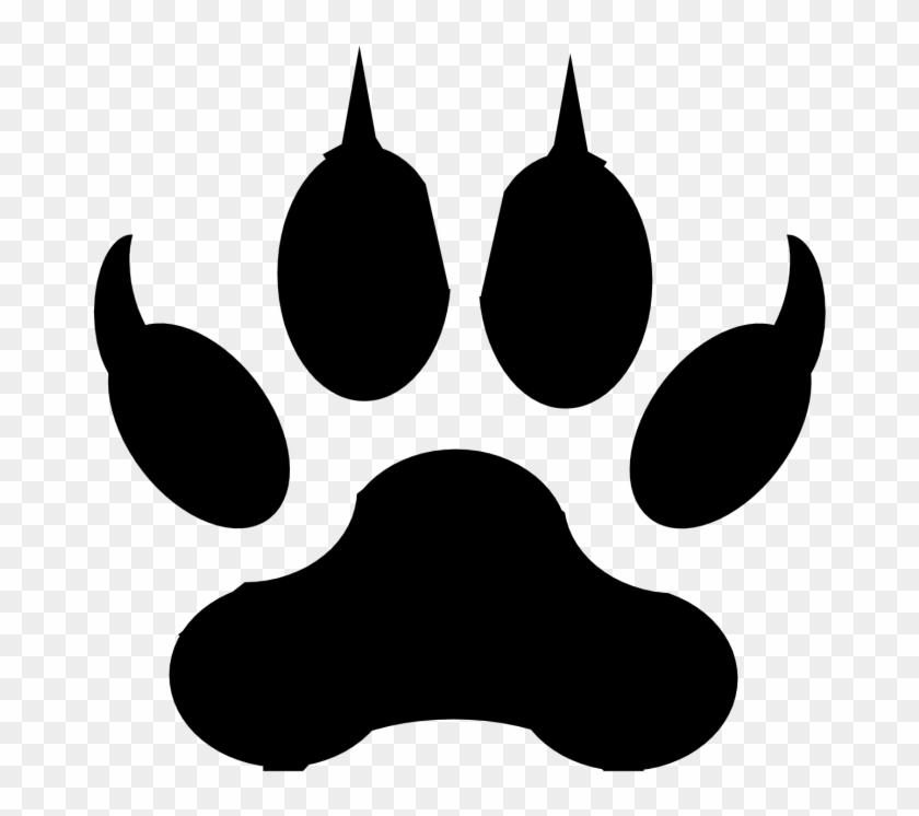 Large Size Of Easy Realistic Wolf Drawings Step By - Jaguar Paw Clipart #1588873